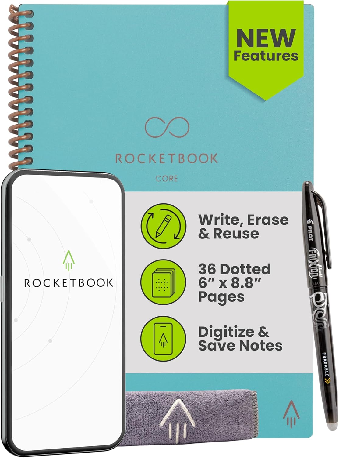 Rocketbook Core Reusable Smart Notebook